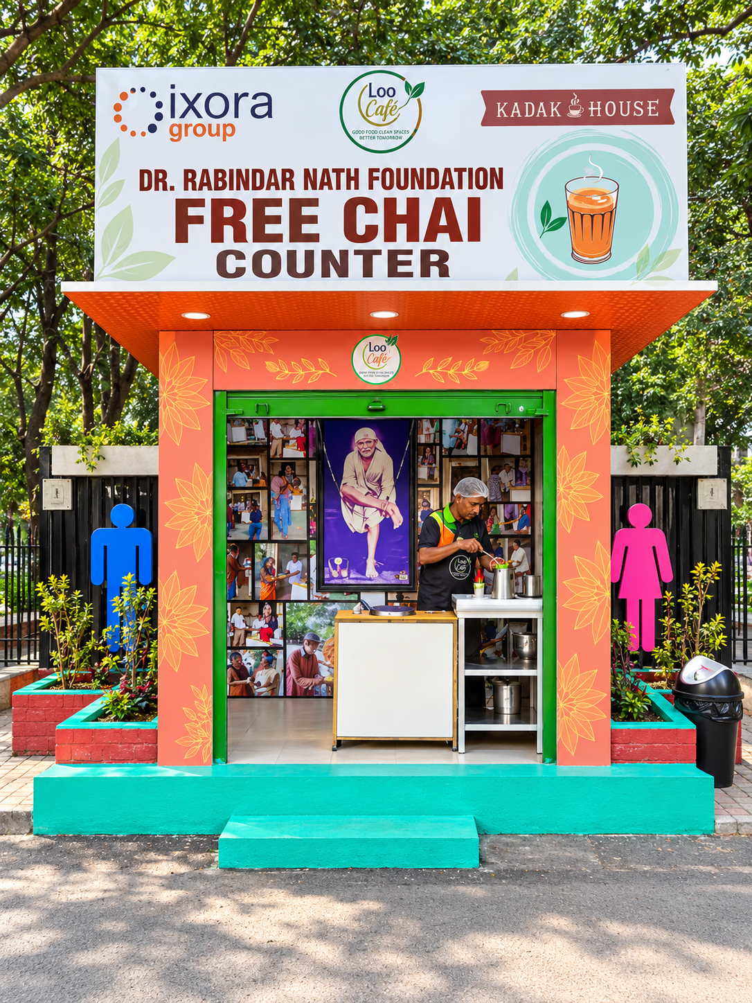 Free chai counter, Hyderabad
