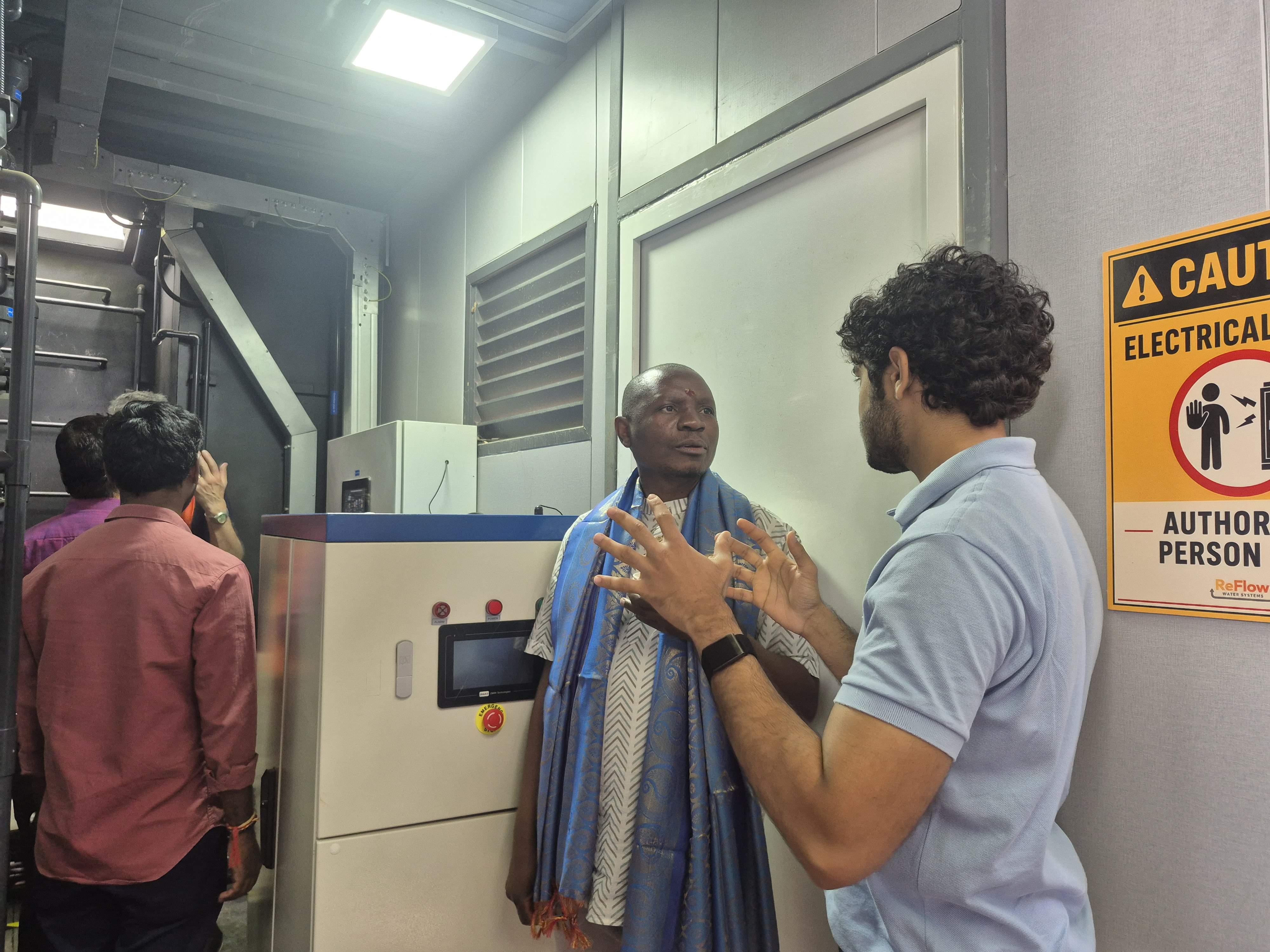 Visitors at a ReFlow site in Hyderabad